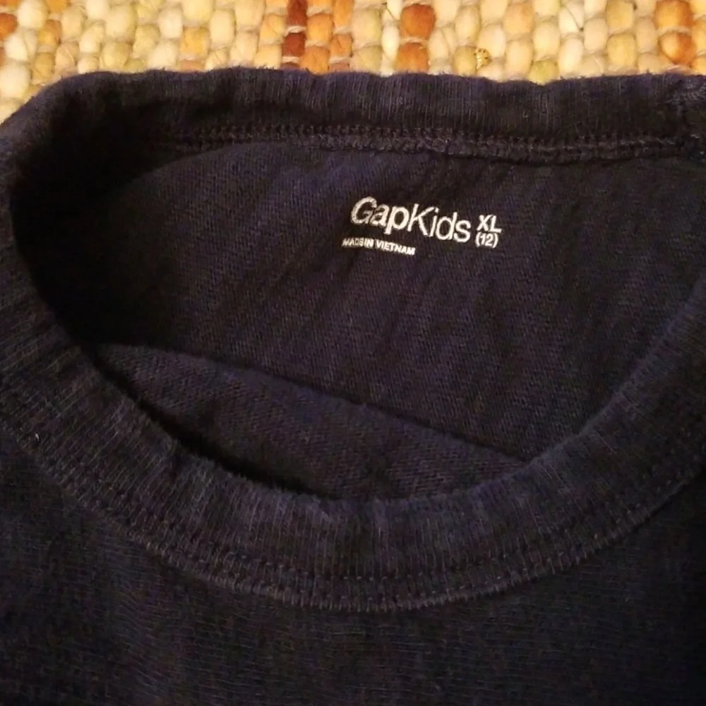 Gap boys 12 xl rugby‎ shirt navy logo